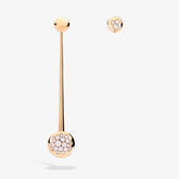 Glamorous Asymmetrical Pavé Earrings